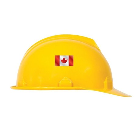 ACCUFORM Hard Hat Sticker, 134 in Length, 1 in Width, Canada Flag Legend, Reflective Adhesive Vinyl LHTL680